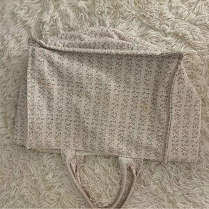 Pink Floral Tote Bag